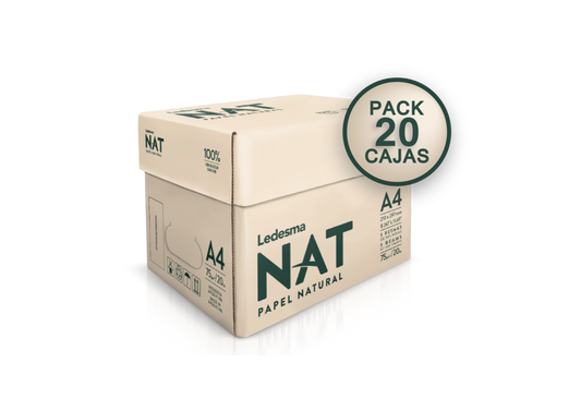 20 cajas. Papel de caña de azúcar