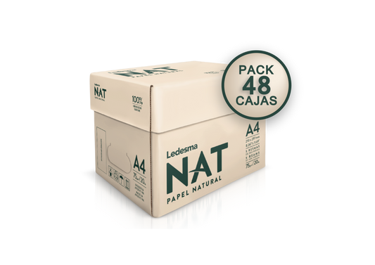 48 cajas. Papel de caña de azúcar